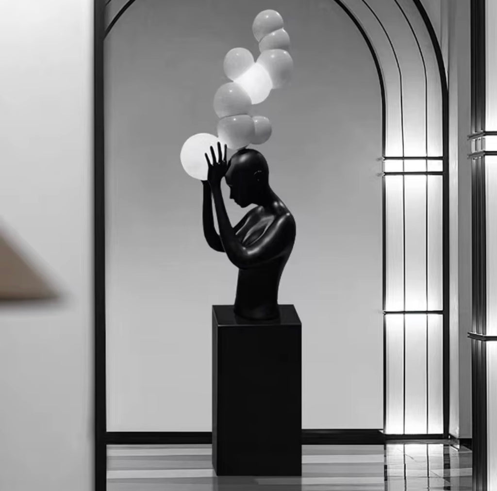 Orlena Sculptural Figure Floor Lamp