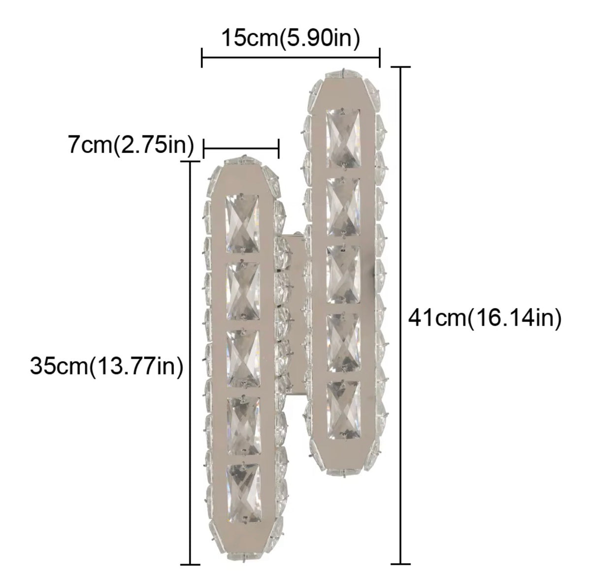 Sophia Crystal LED Wall Sconce