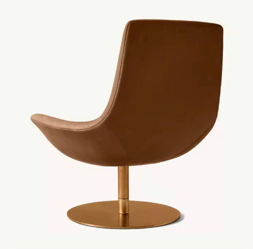Casa Milano – Benedicta Leather Swivel Chair