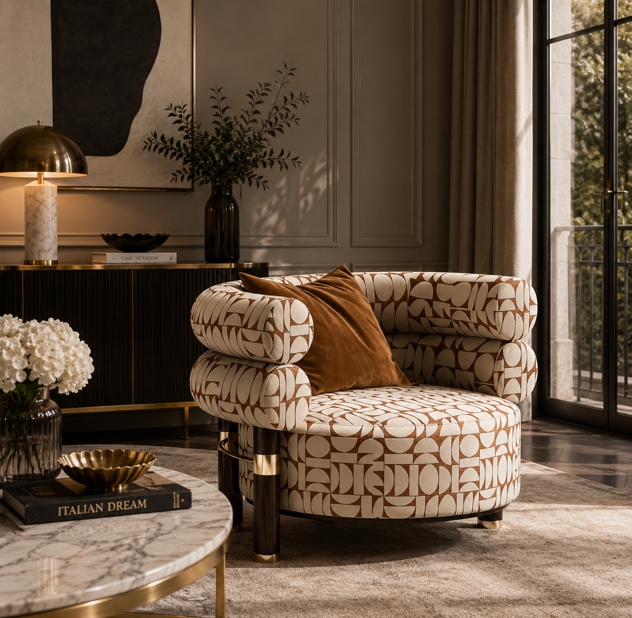 Casa Milano – Torino Sculptural Accent Chair
