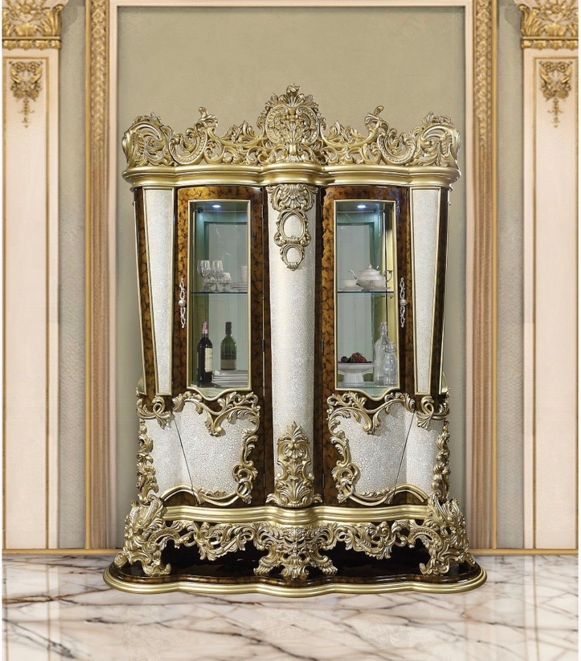 Casa Milano Monticello Palace Curio Cabinet