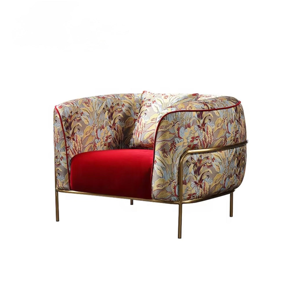 Casa Milano – Bellissima Designer Velvet Accent Chair