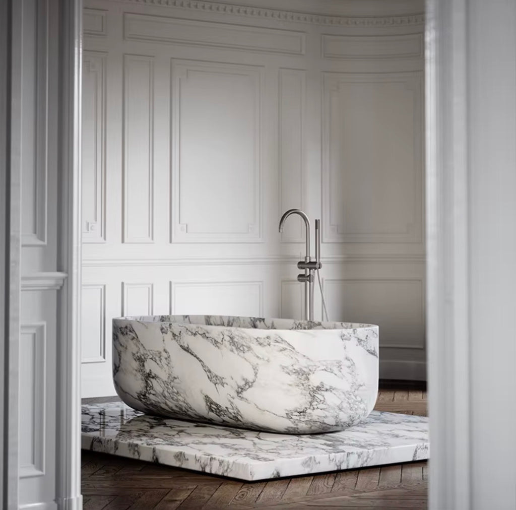 Carrara Luxe Marble Bathtub