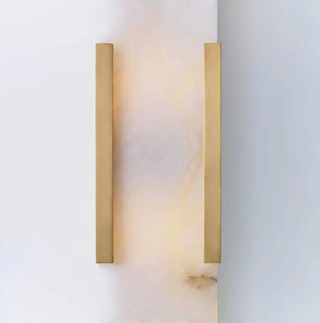Aurelio Alabaster Natural Marble Wall Sconce