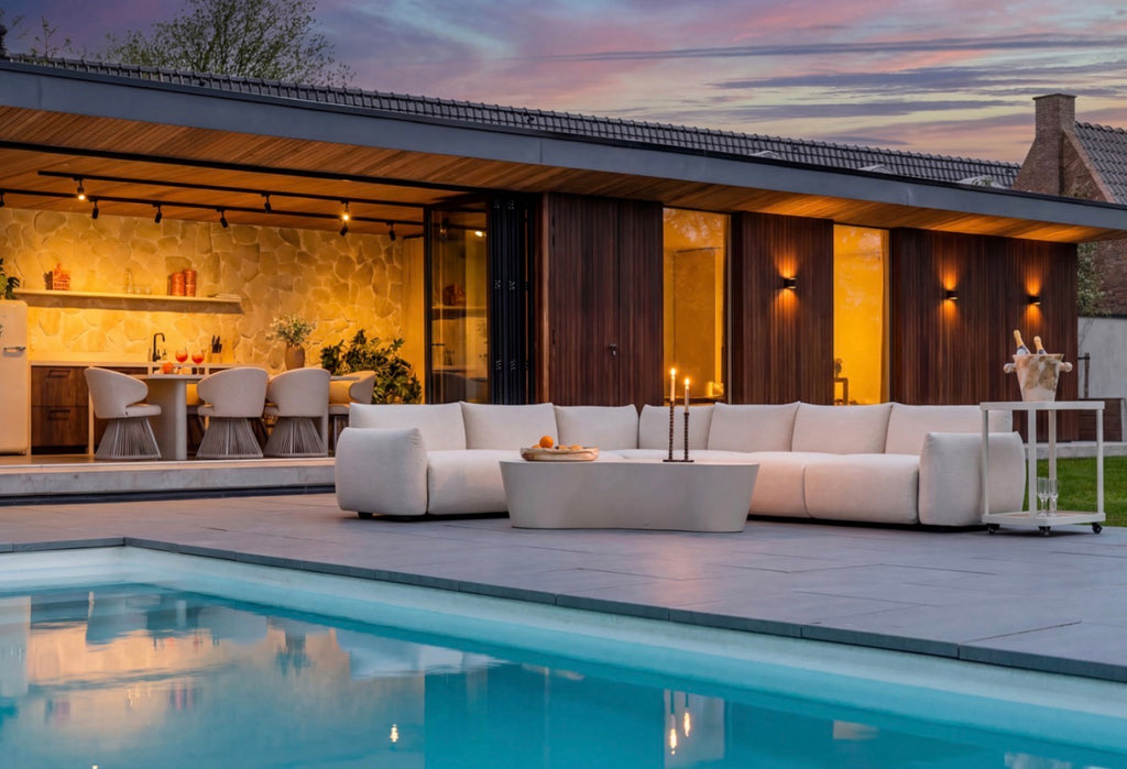 Dawson Beige Alpine Luxury Outdoor Corner Sofa