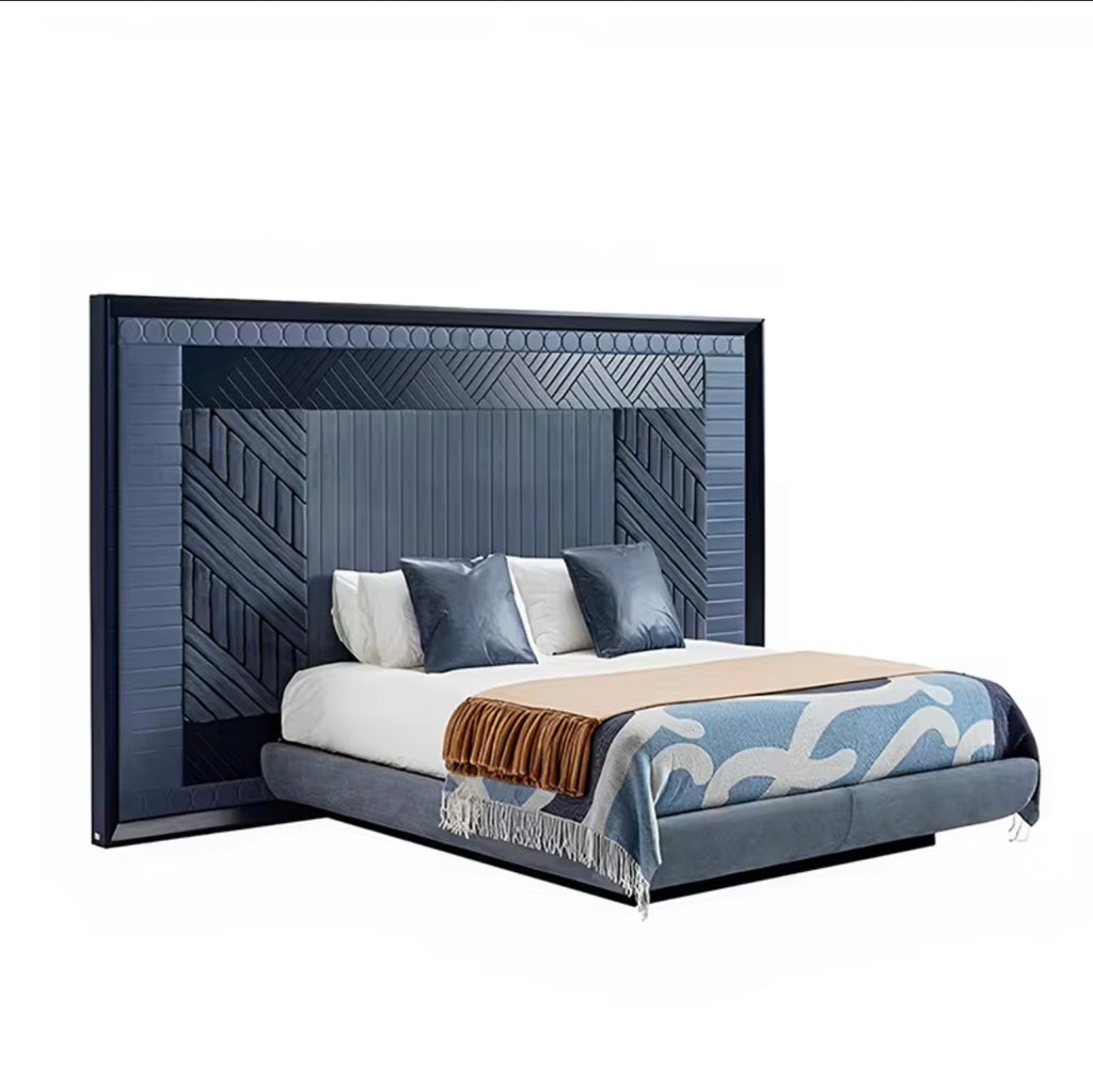 Casa Milano Azzurro™ Italian Minimalist Luxury Upholstered Bed – King