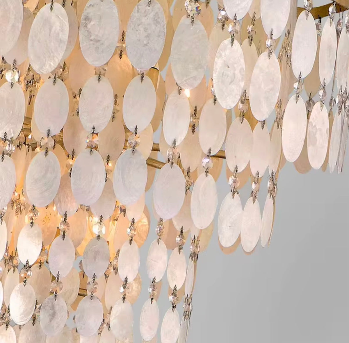 Maristella Capiz Seashell Chandelier