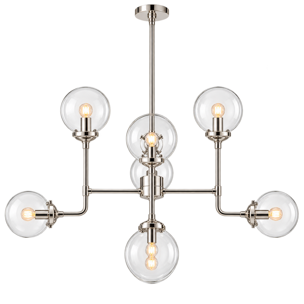 Atmosphere Globe Clear Glass Chandelier