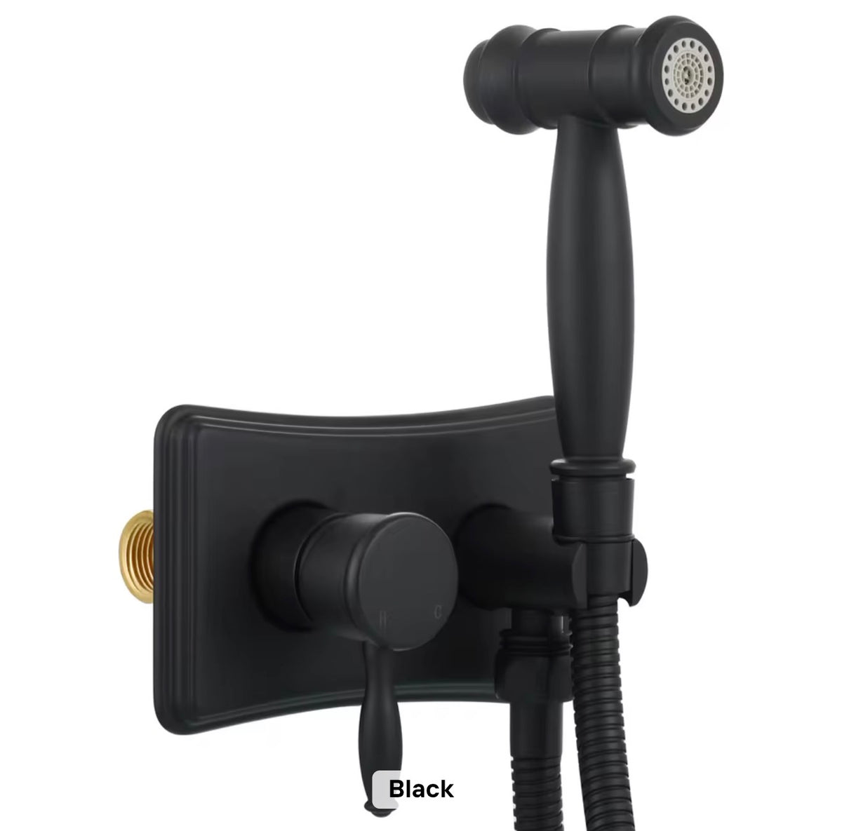 Bellamy Brass Hot & Cold Wall-Mounted Bidet Sprayer Set