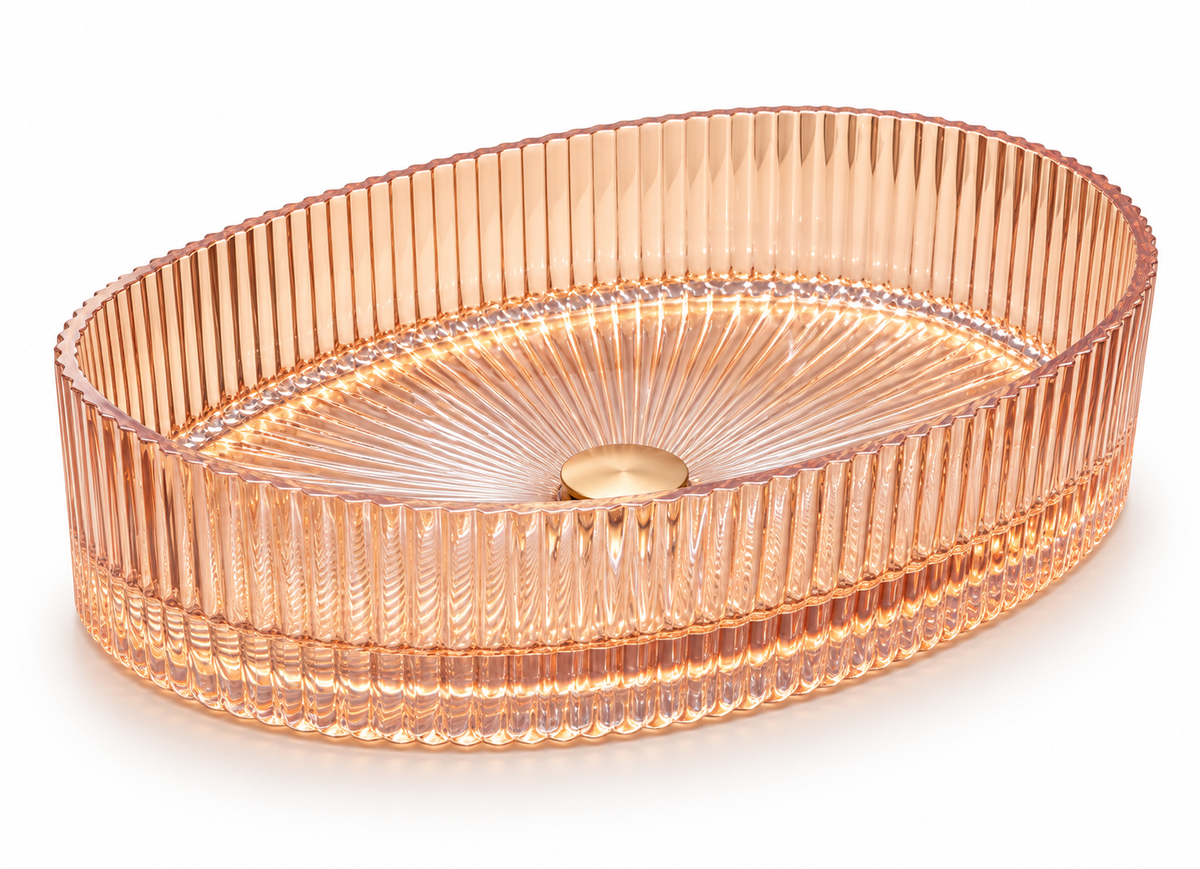Ottavia Fluted Glass Vessel Sink