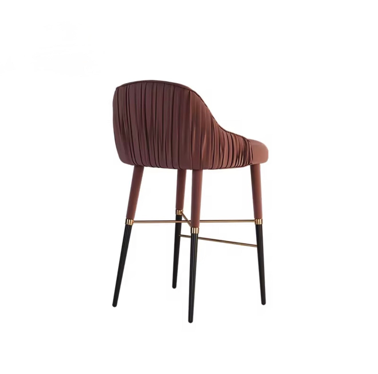 Casa Milano Rossetti Luxe Leather Bar Stool