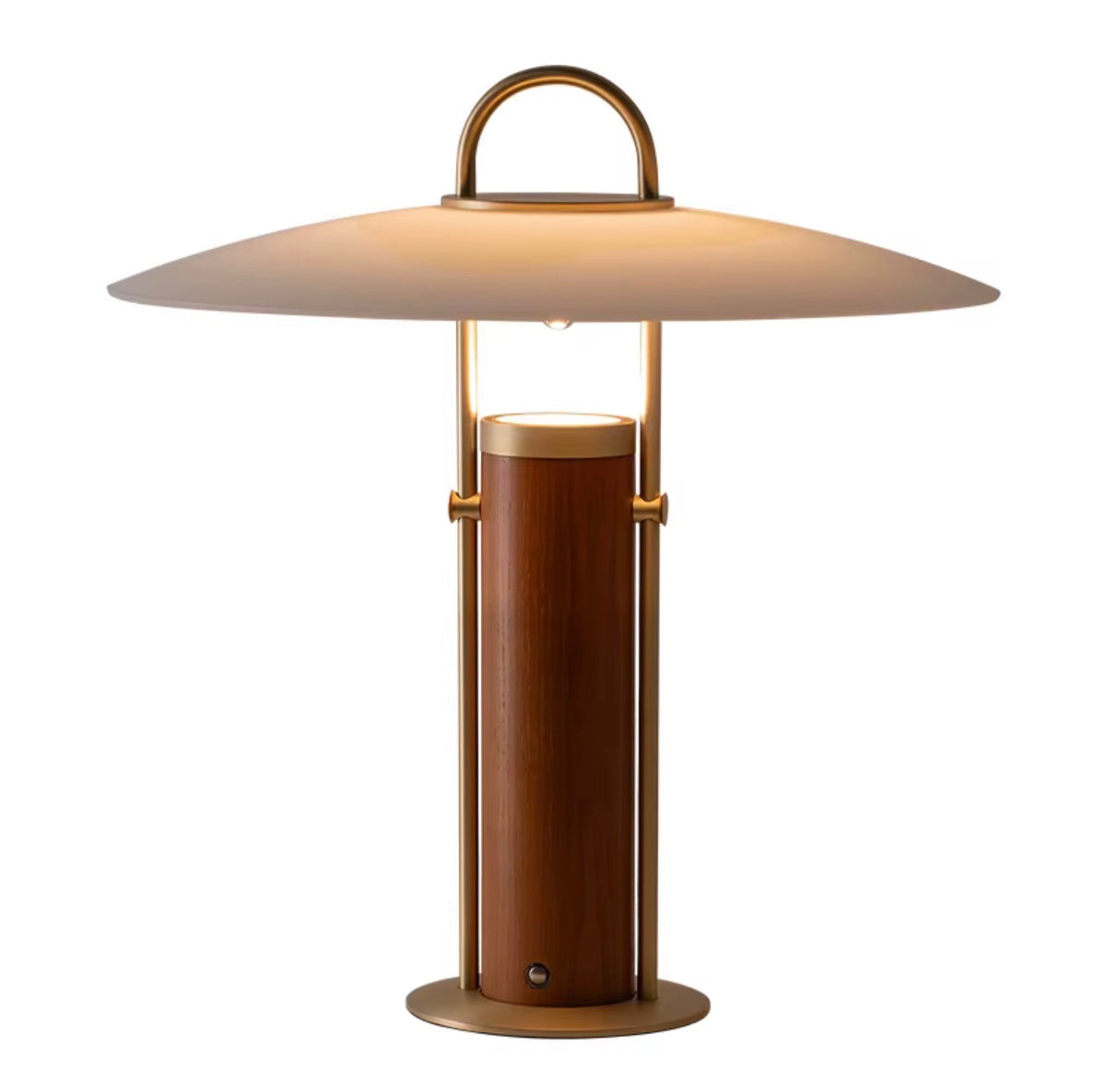 Marceau Walnut & Brass Table Lamp
