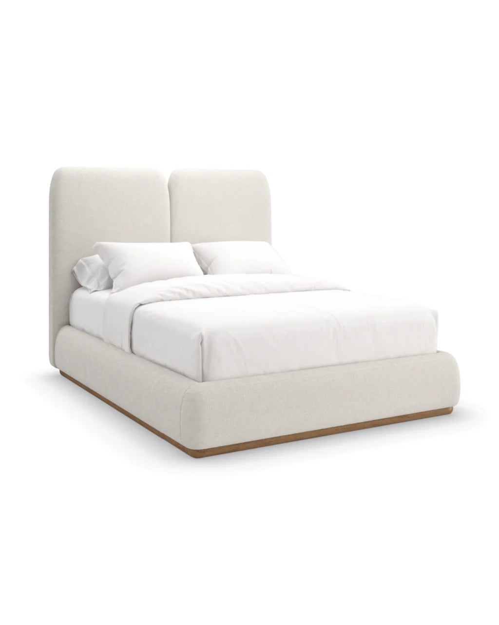 Casa Milano Malta™ Upholstered Bed with Full Winged Headboard (Queen & King)