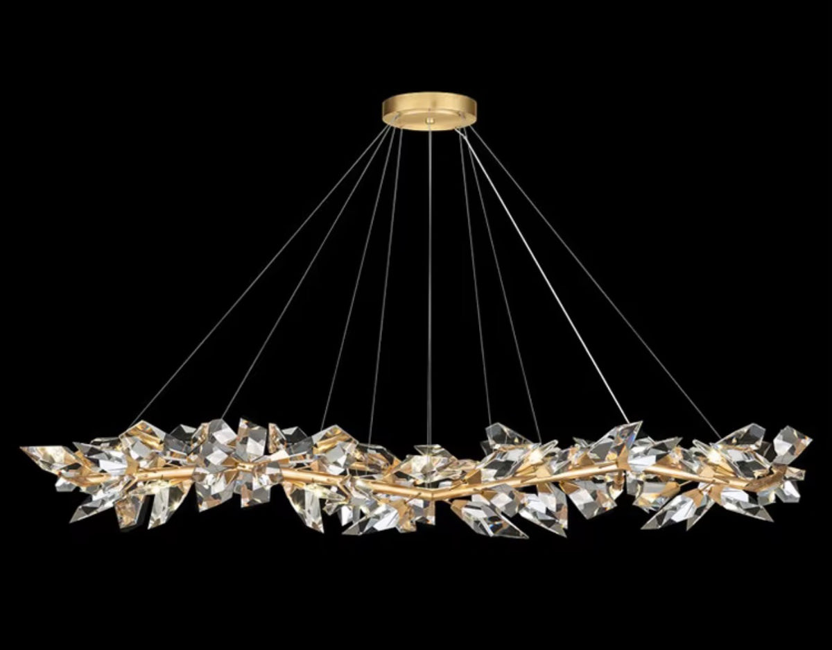 Pietro Handcrafted Crystal Branch Chandelier