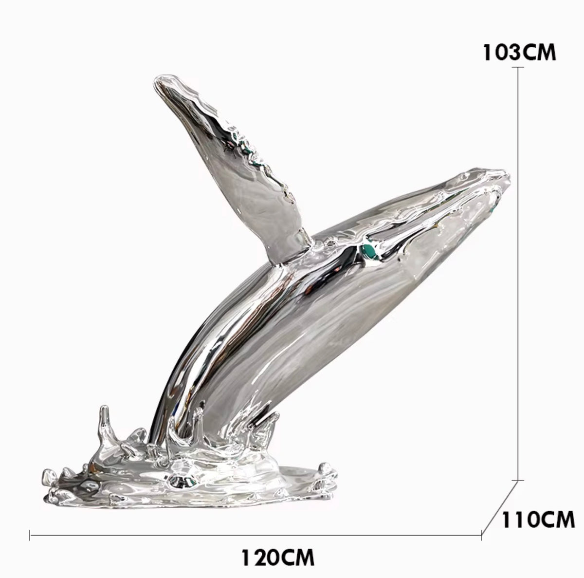 Ocean Rise Whale Sculpture