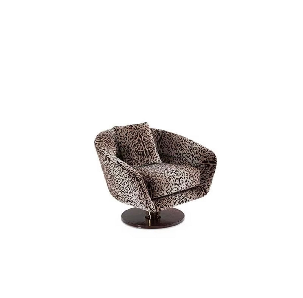 Ninfea Leopard Swivel Chair