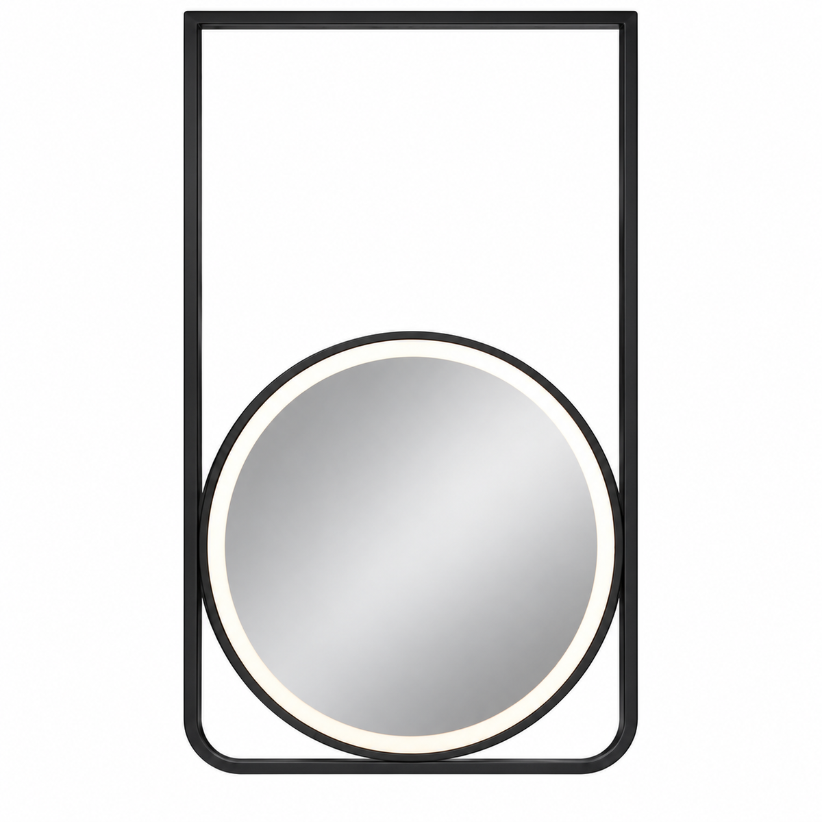 CHLOE GEOMETRIC SUSPENDED LED BATHROOM MIRROR