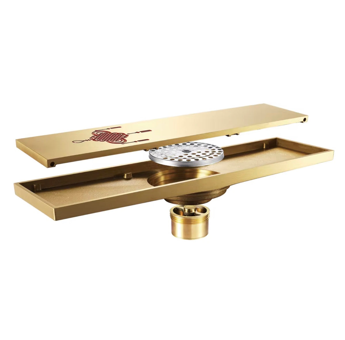 FIRENZE ANTIQUE BRASS LINEAR FLOOR DRAIN