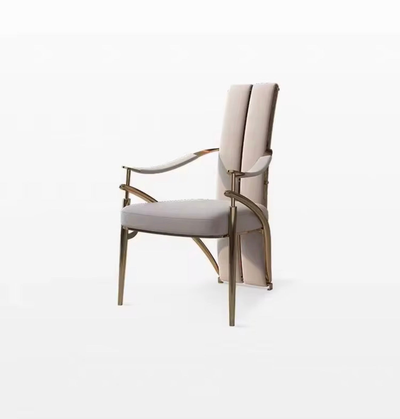 Casa Milano – Vienna Ivory Gold Dining Armchair