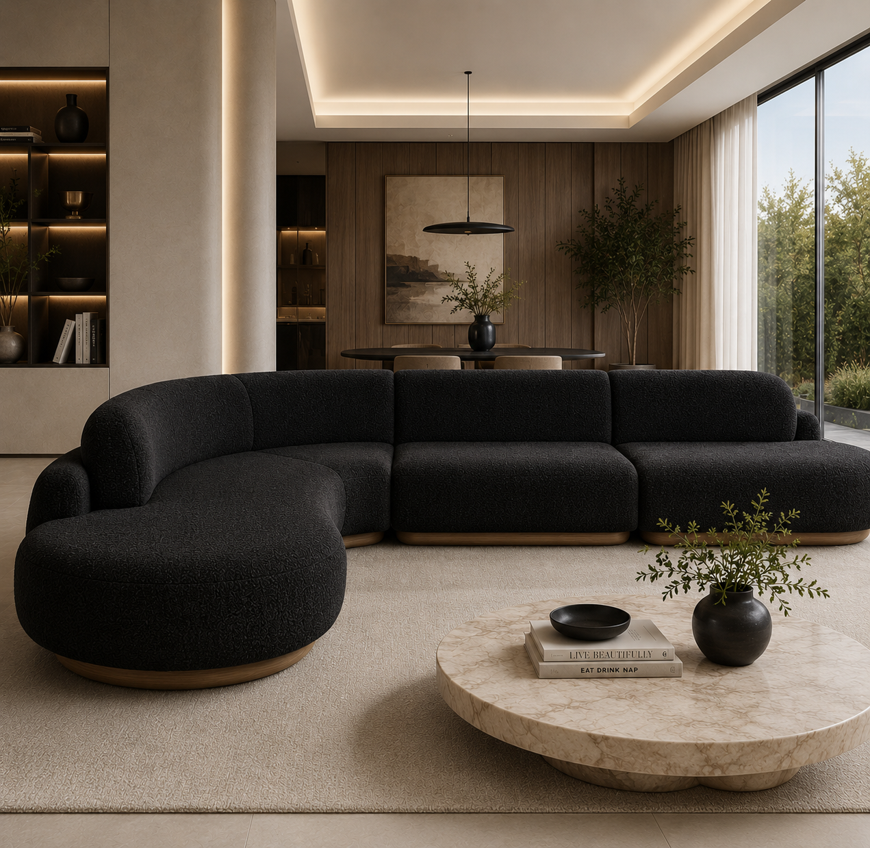 Casa Milano Solenne Curved Sofa