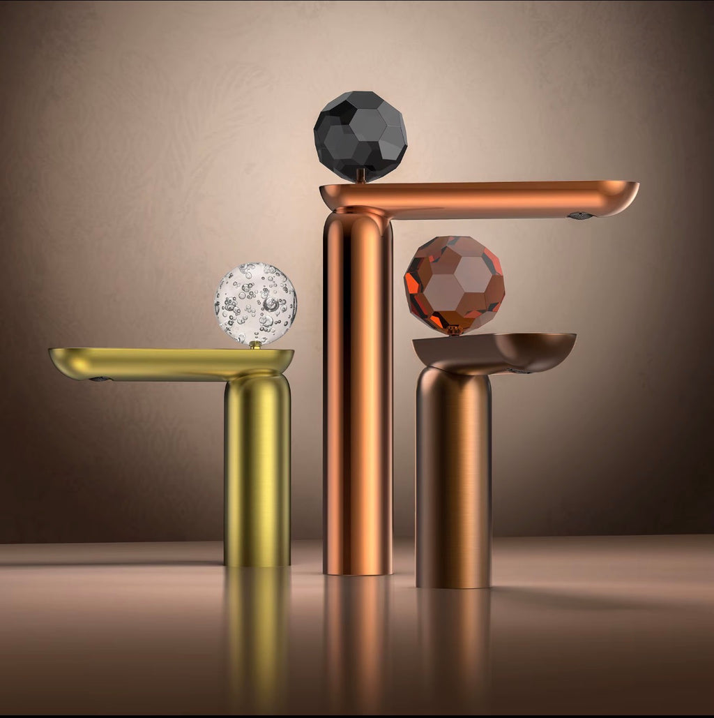 Mirella Sculptural Brass Basin Faucet