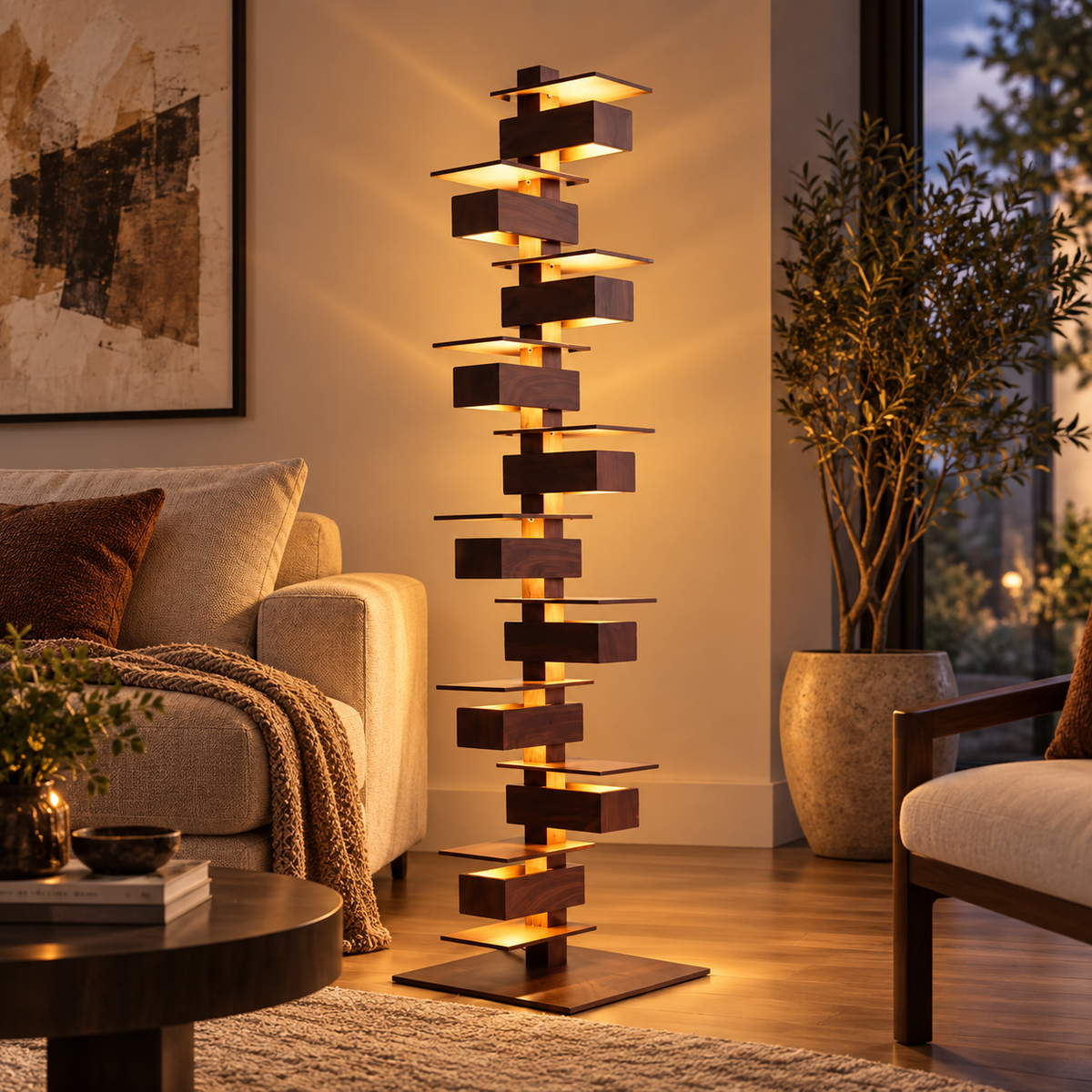 Benedetto Sculptural LED Floor Lamp
