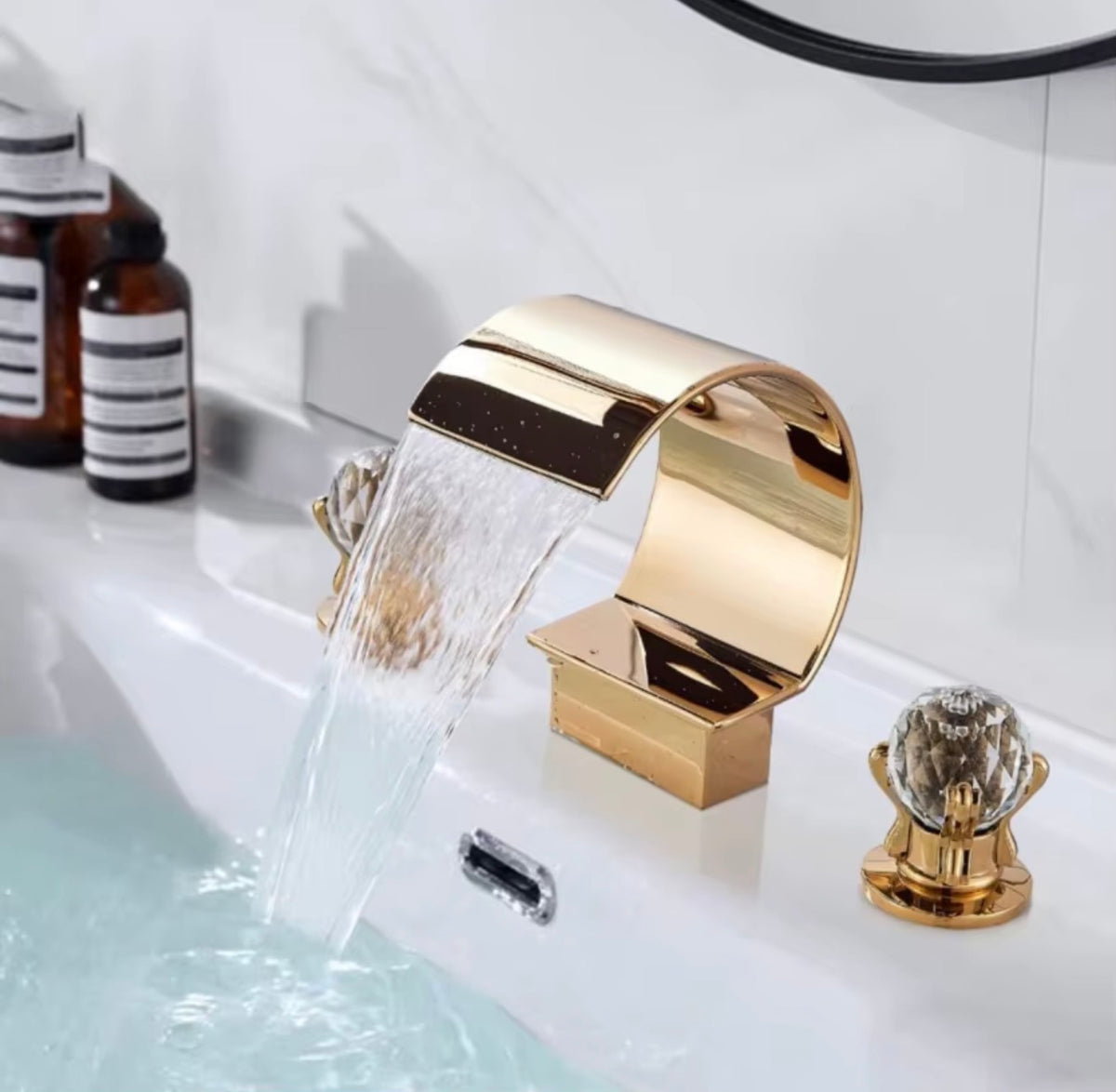 Bellamira Crystal Waterfall Basin Faucet