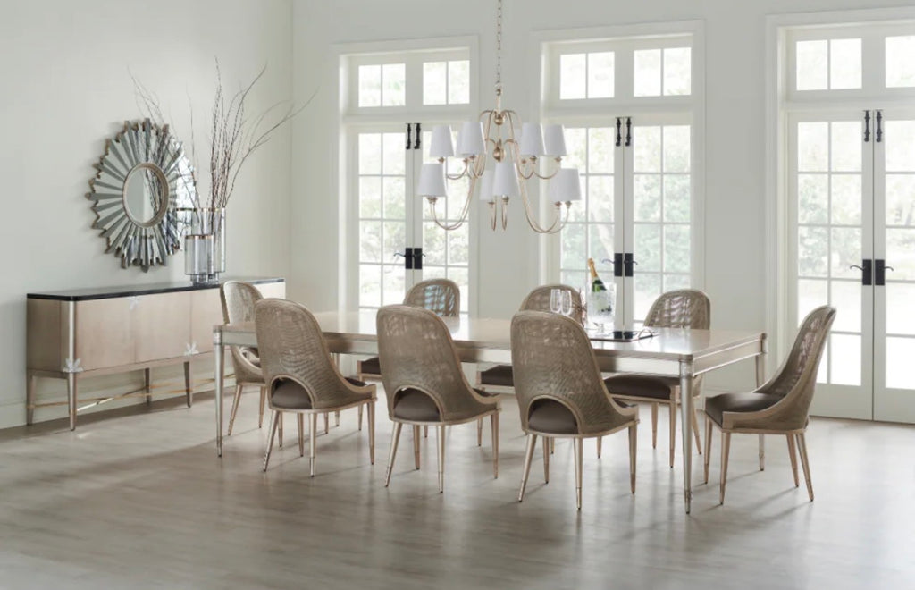 Casa Milano – I Join You Cane Cut-Out Dining Chair (Luxury Accent Dining Chair)