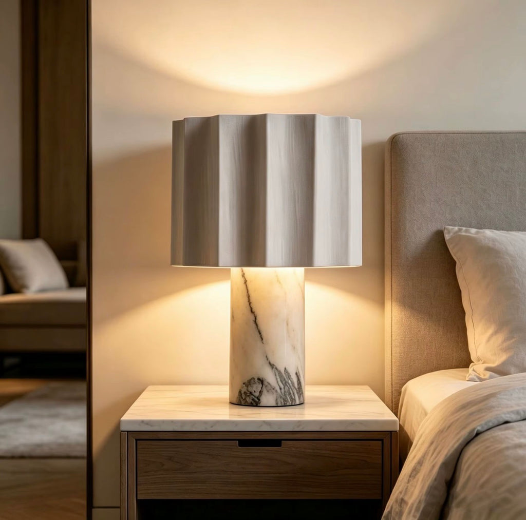 Camille Marble Touch Table Lamp