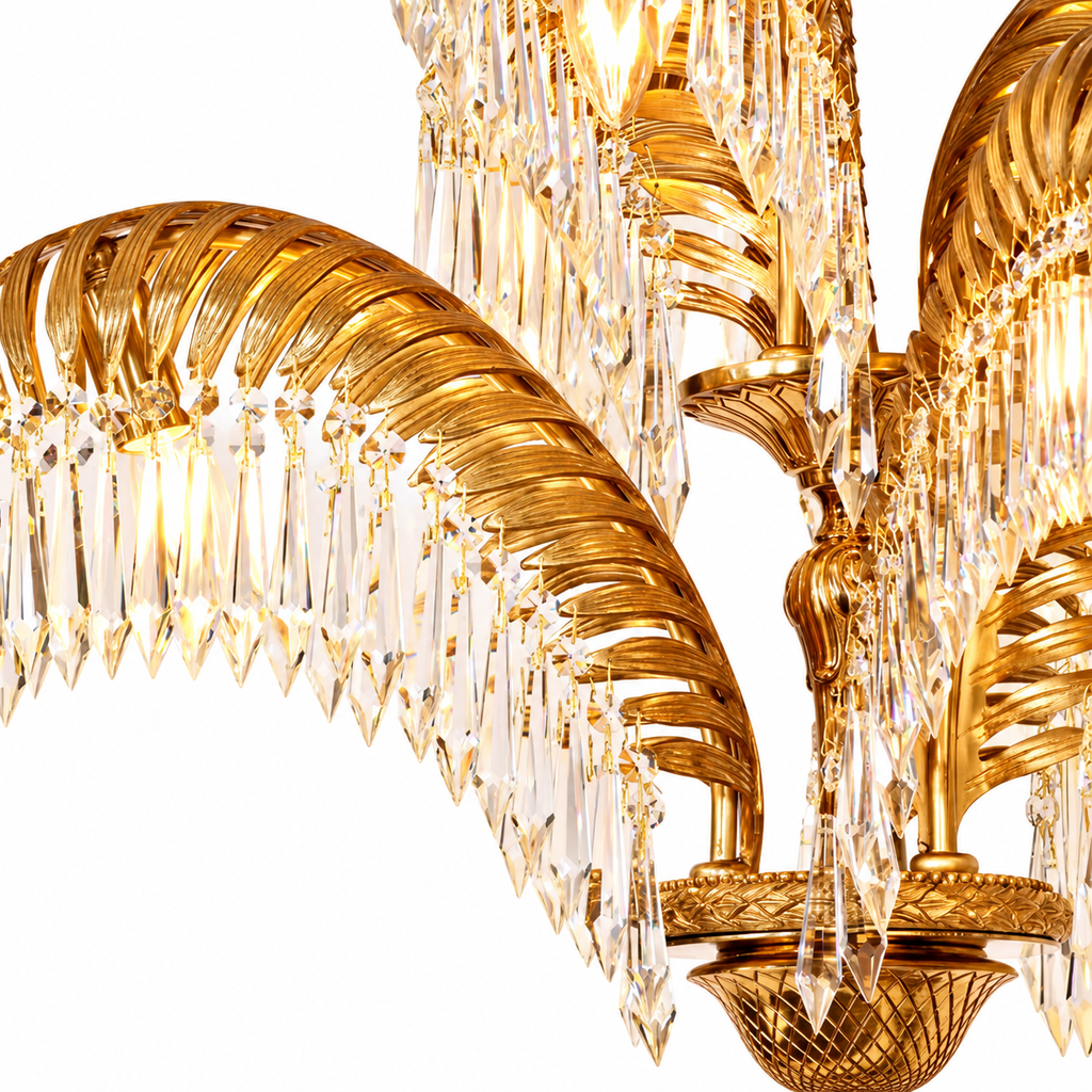 Fiorenza Gilded Crystal Table Lamp