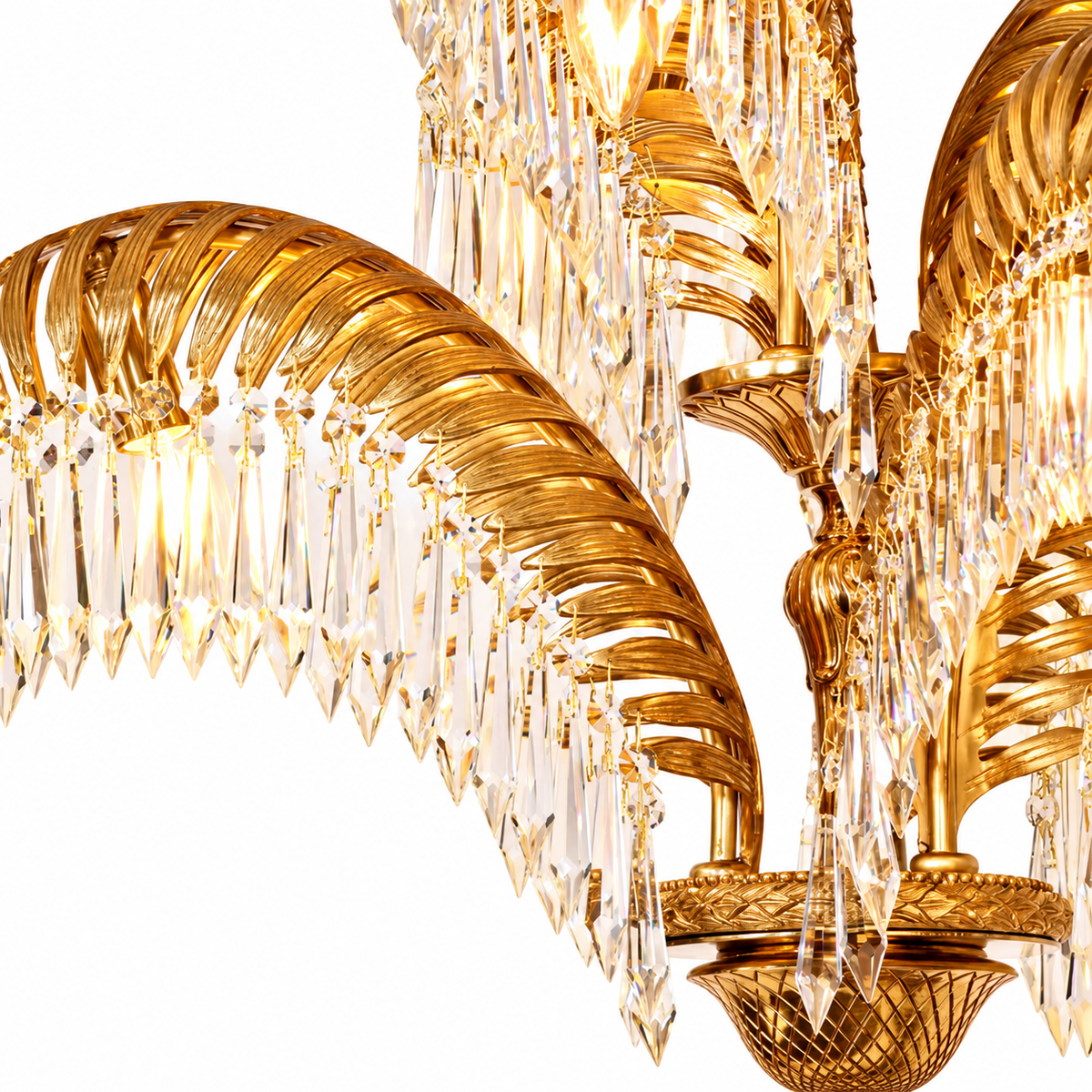 Fiorenza Gilded Crystal Table Lamp