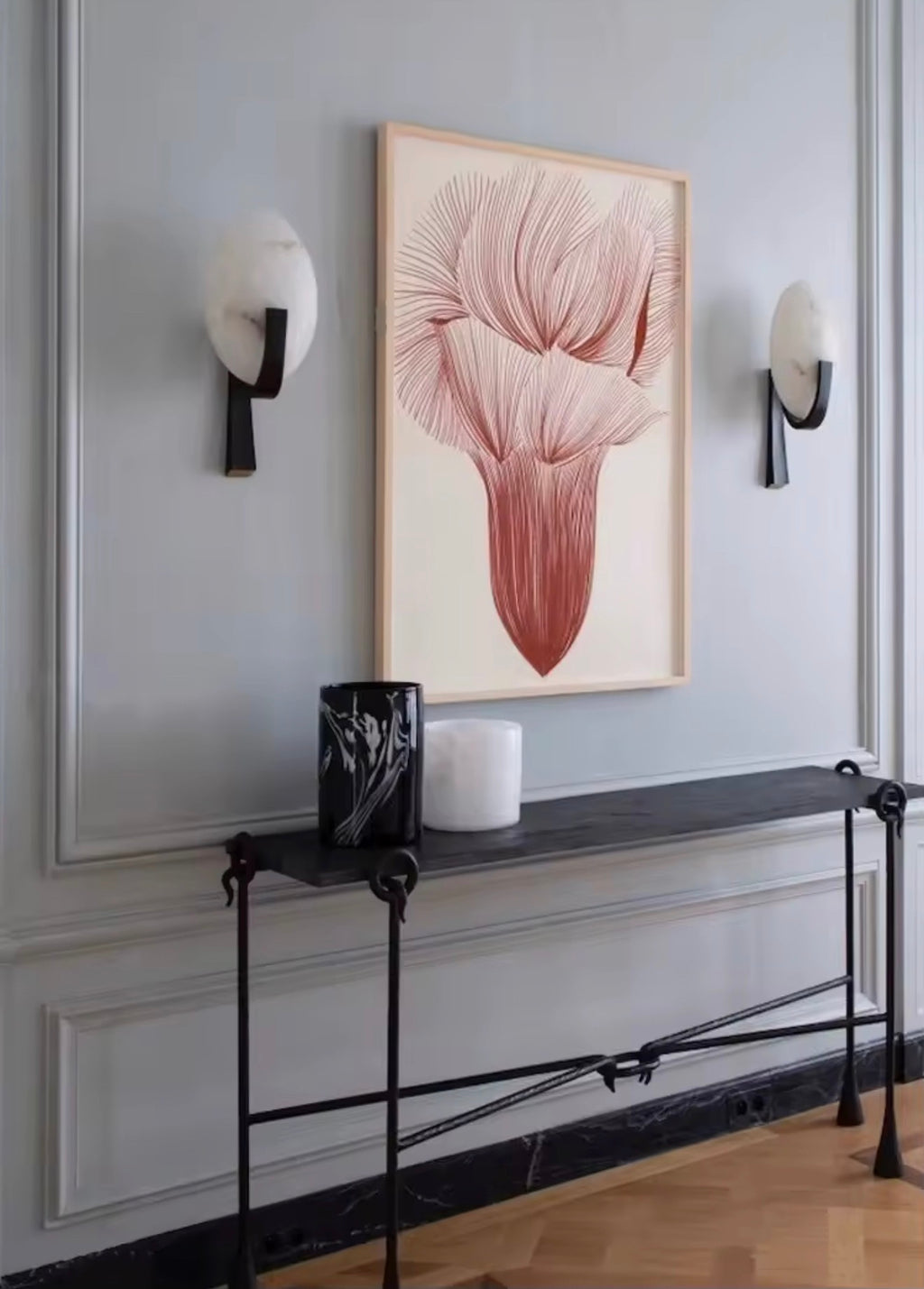 VALMONT ALABASTER WALL SCONCE