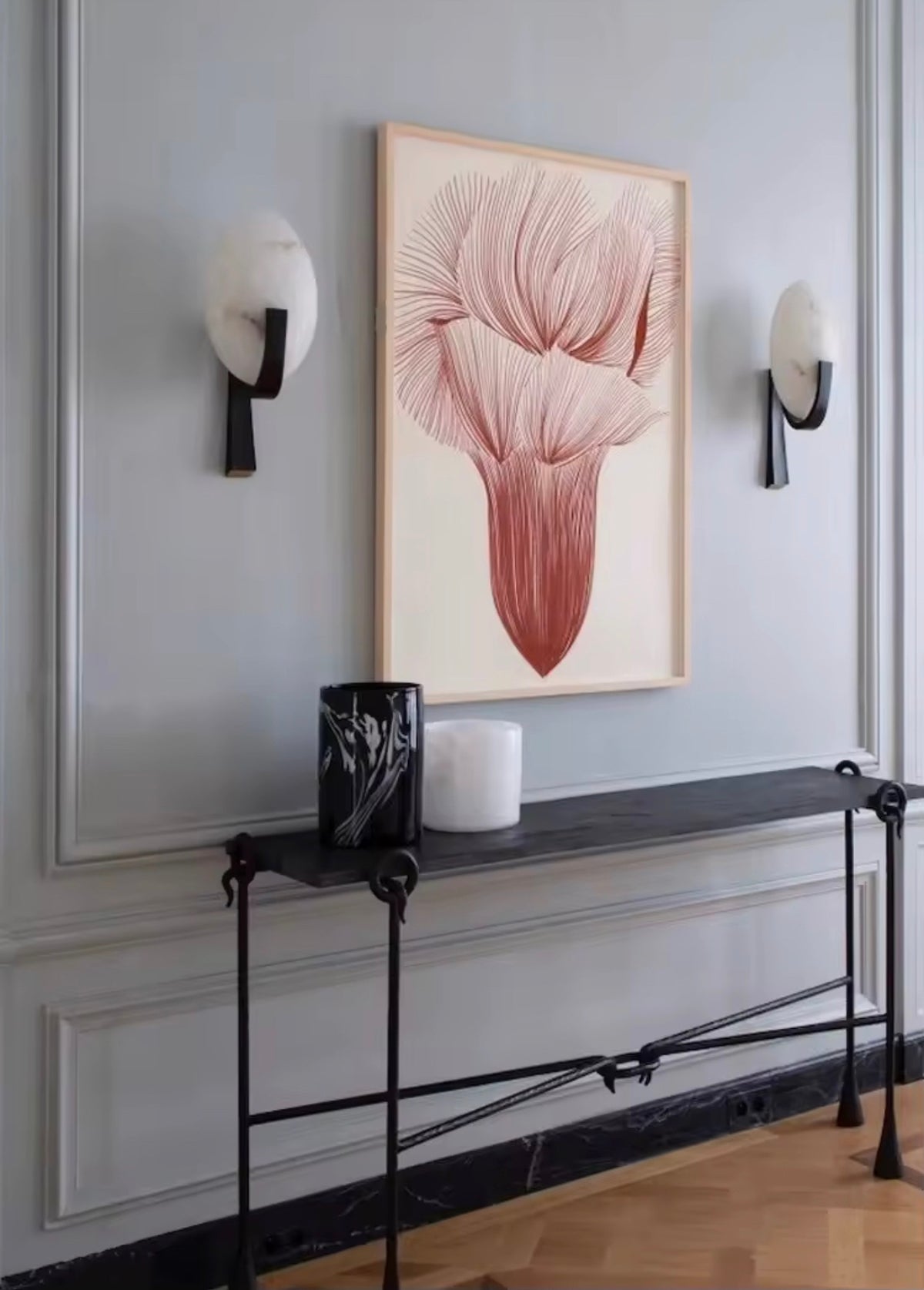 VALMONT ALABASTER WALL SCONCE