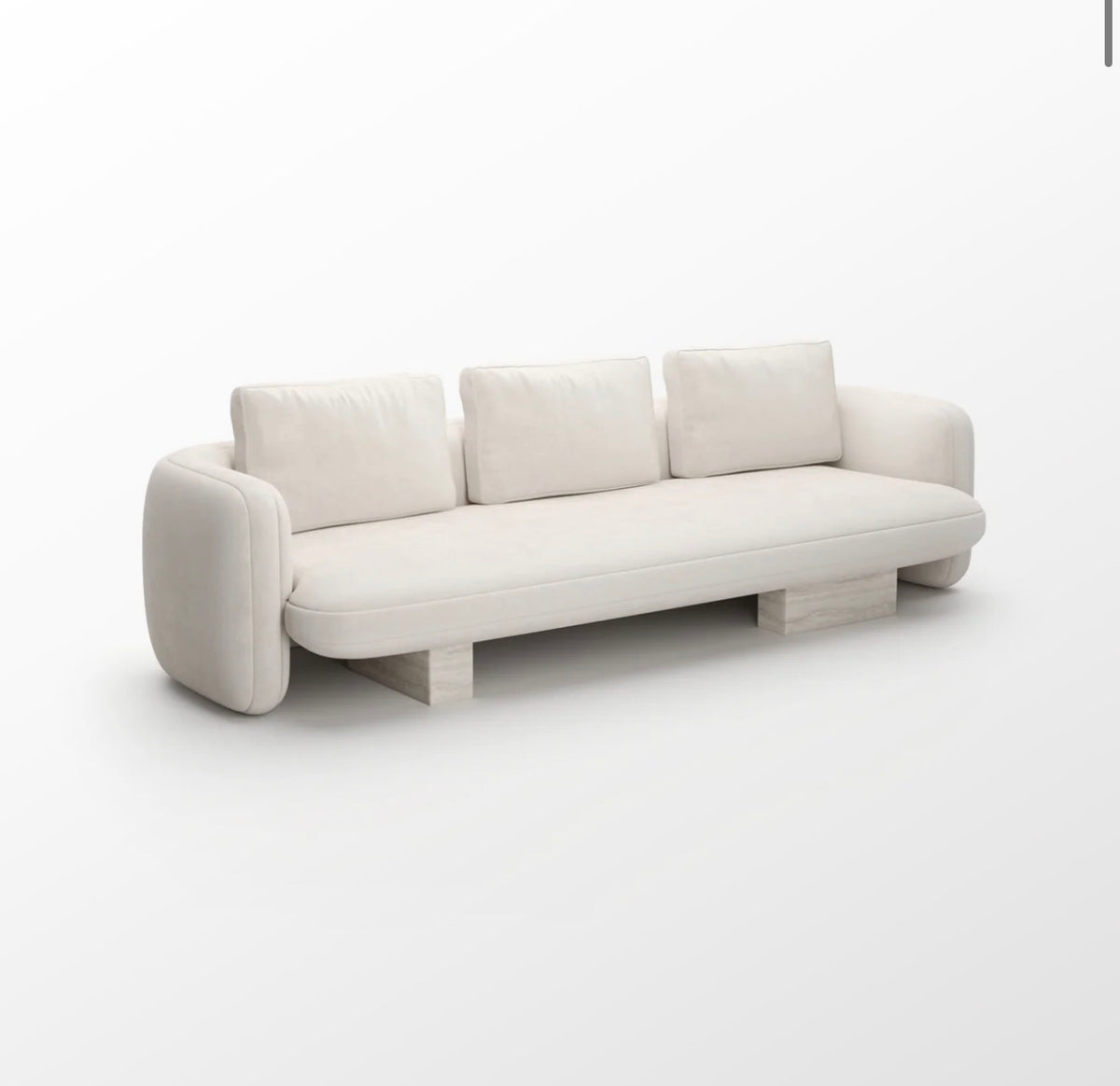 Overlap Stone Base Sofa