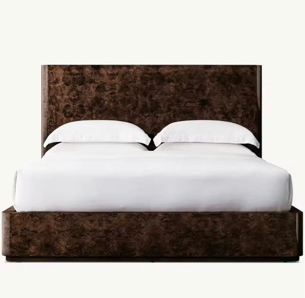 Casa Milano — Kensington Burl Wood Platform Bed