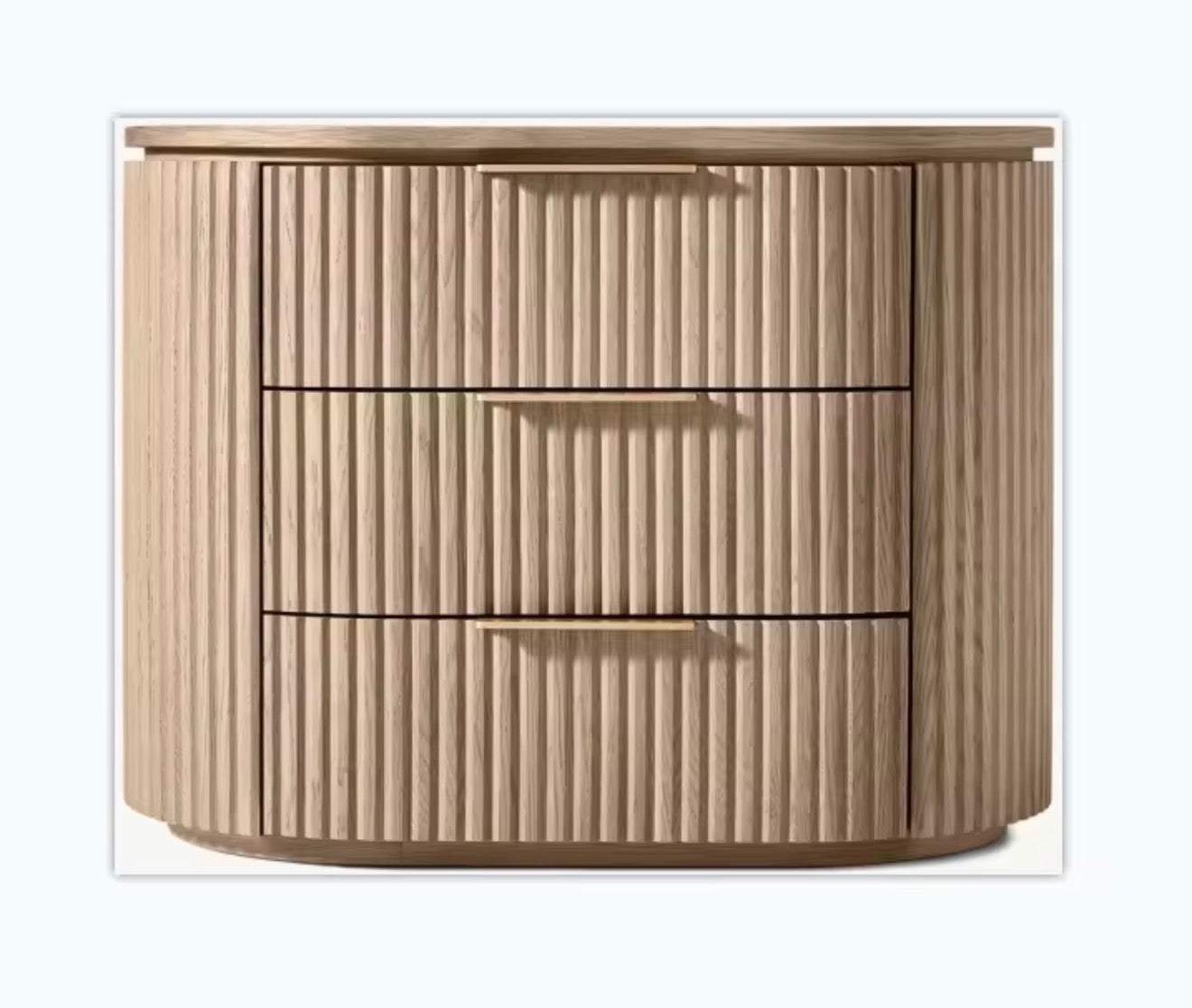 Casa Milano —   Siena Fluted Oak Set of 2