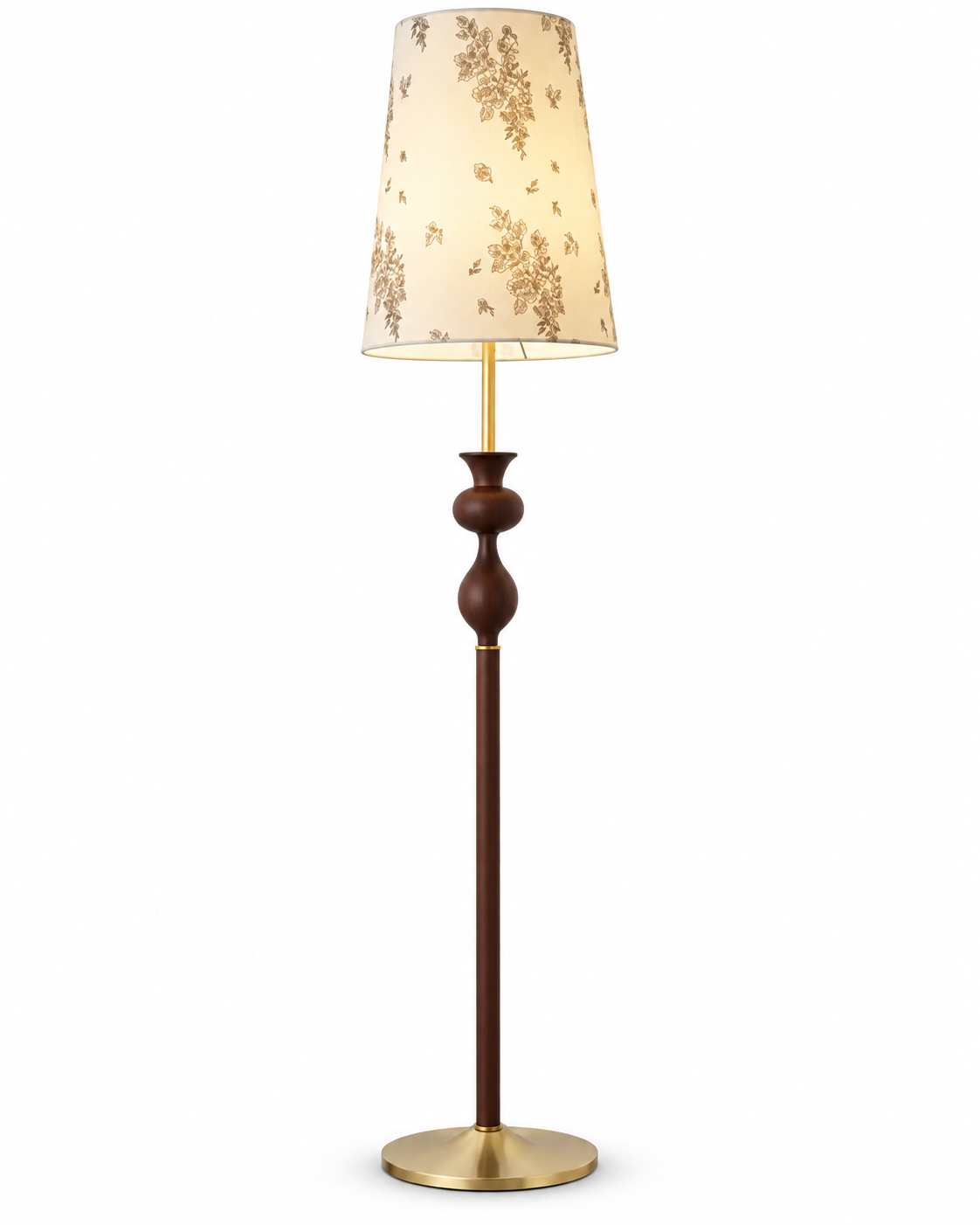 Evelyn Sculptural Wood Floor Lamp