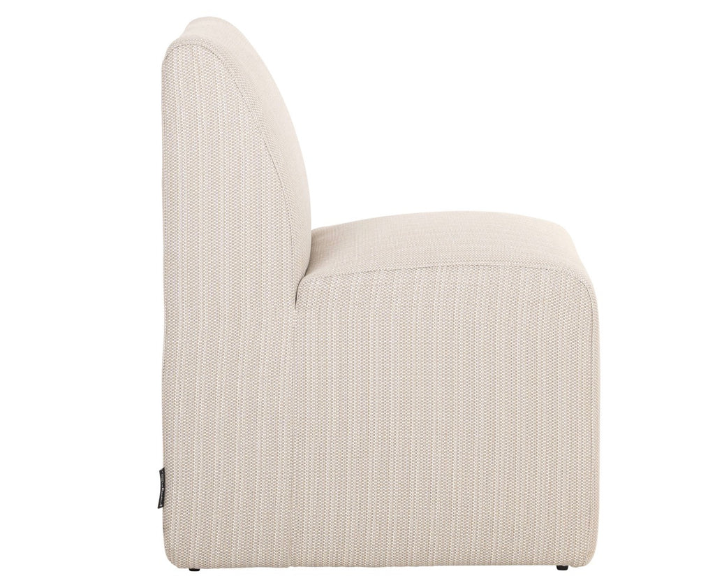 Riva Sculptural Upholstered Outdoor Dining Chair