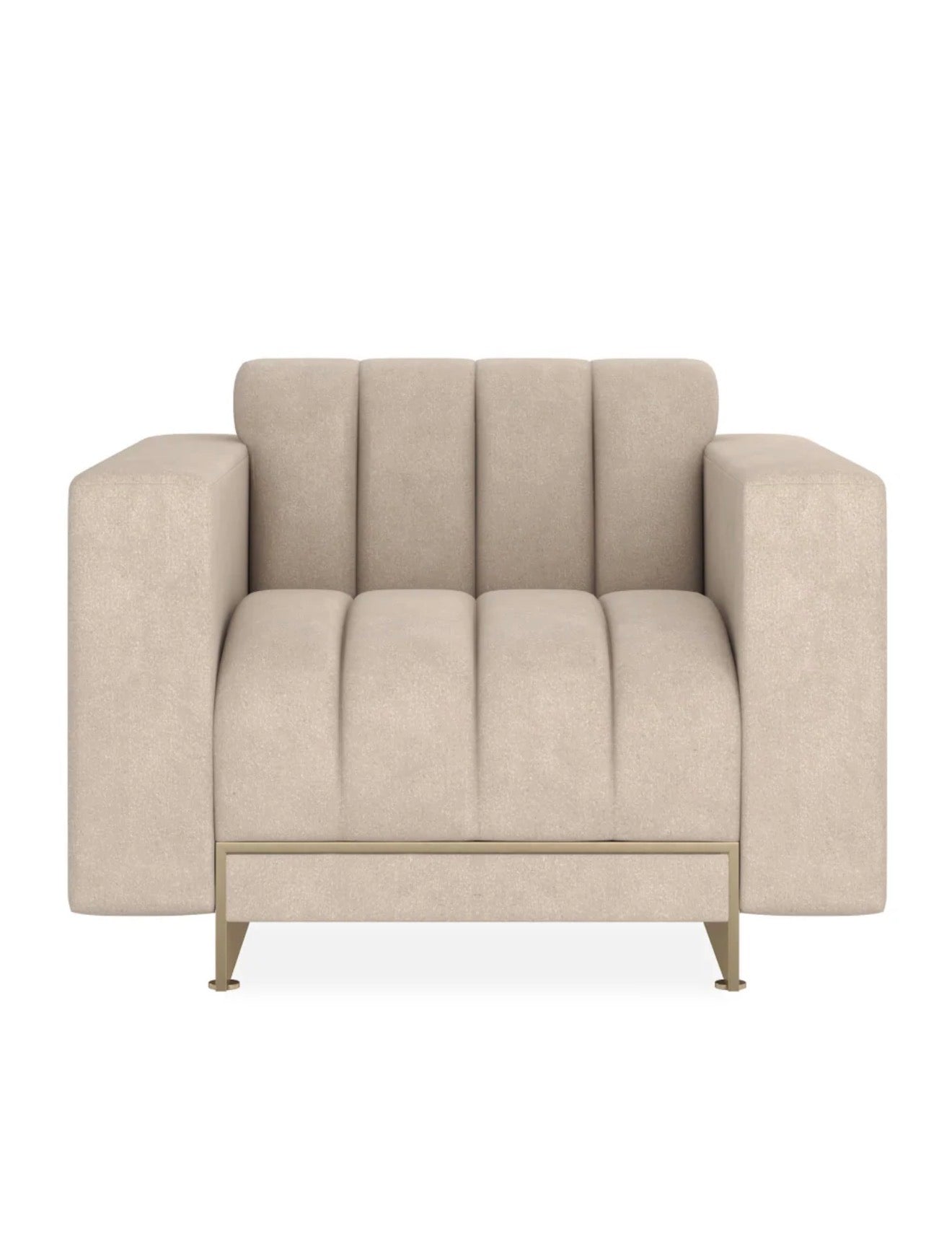 Casa Milano – Sculpted Cream Lounge Chair