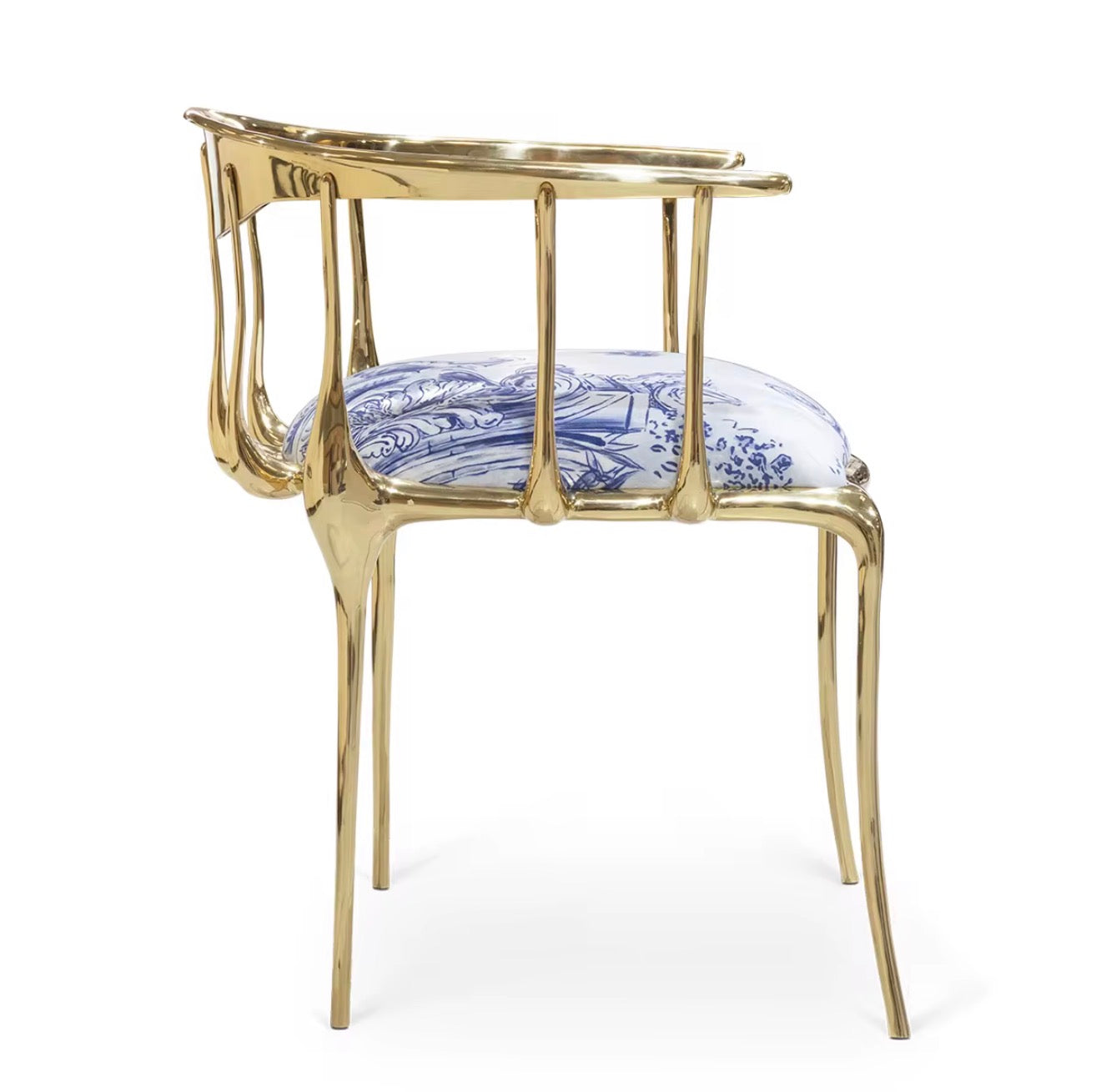 Casa Milano Sculptural Copper Dining Chairs — Set of 2