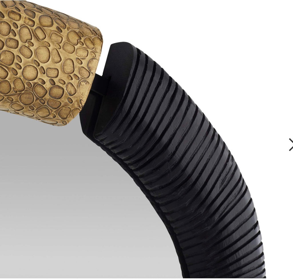 Casa Milano – Hitchcock Ebony Sculptural Mirror