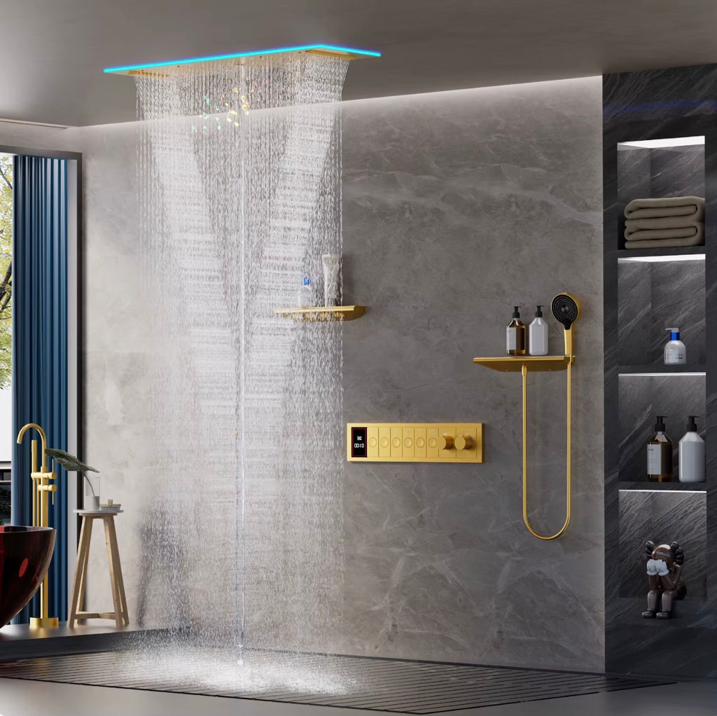 Lorenzo 6-Way LED Music Thermostatic Shower System