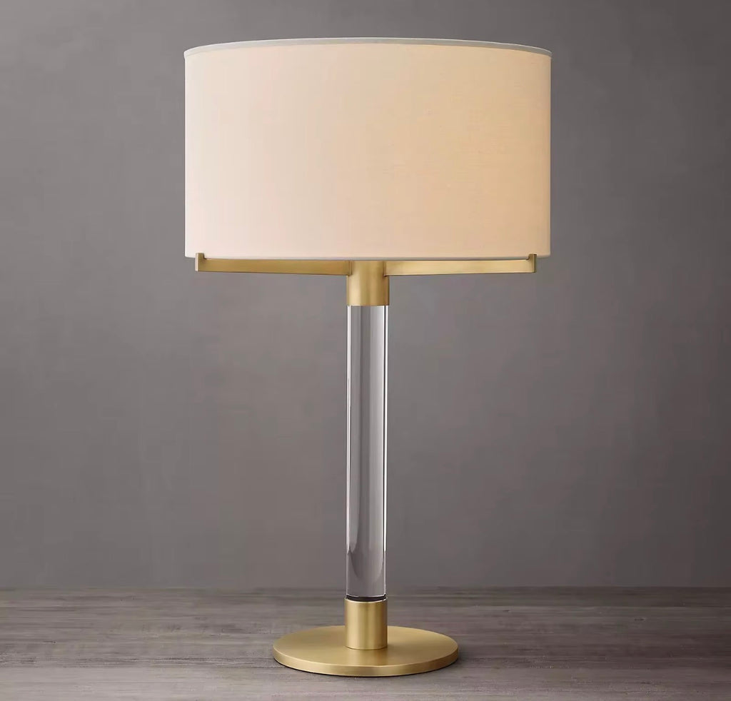 Marielle Glass Column Table Lamp