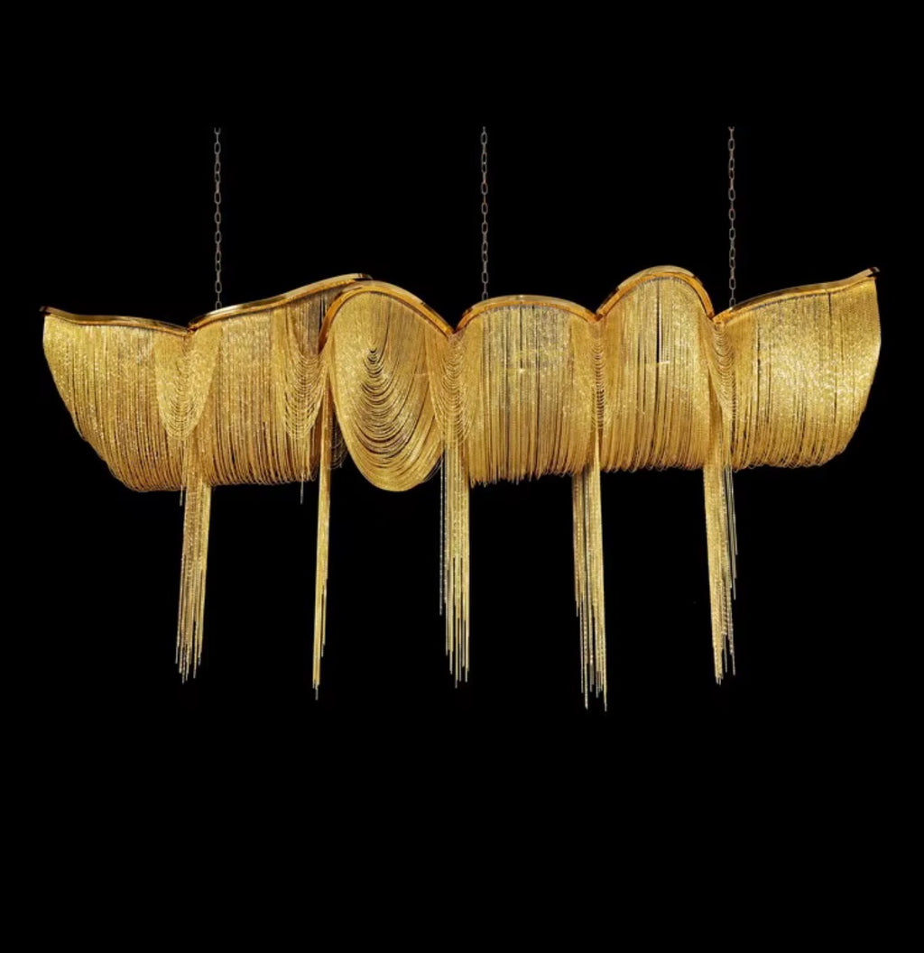 Ark Tassel Golden Chandelier