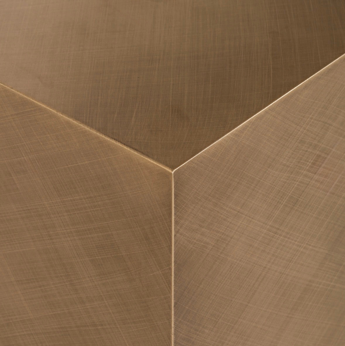 Mayla Brushed Gold Sculptural Floor Mirror