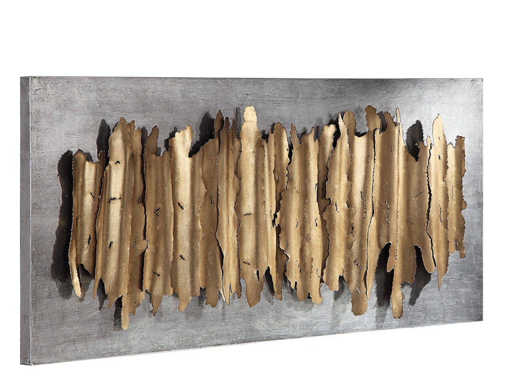 Casa Milano – Luxury Abstract Gold Metal Wall Art