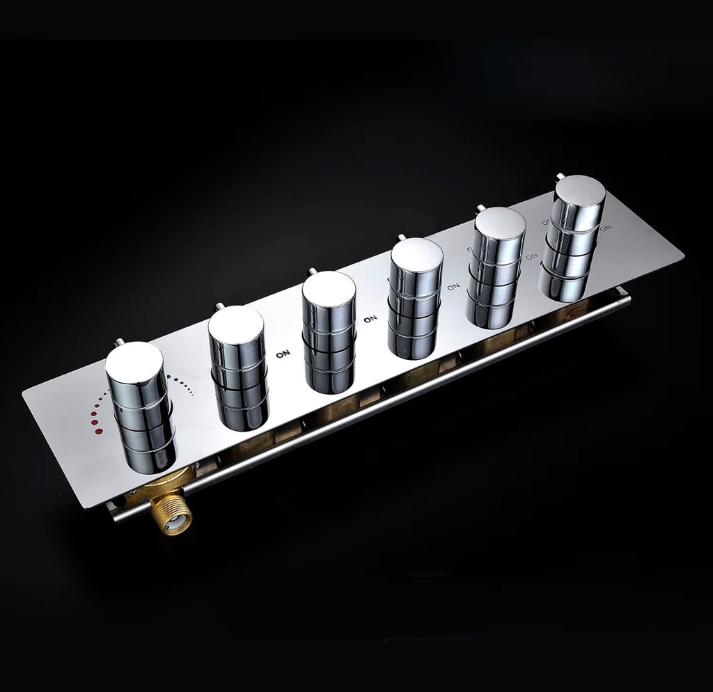 ALESSANDRA LUXURY THERMOSTATIC WATERFALL SHOWER SYSTEM