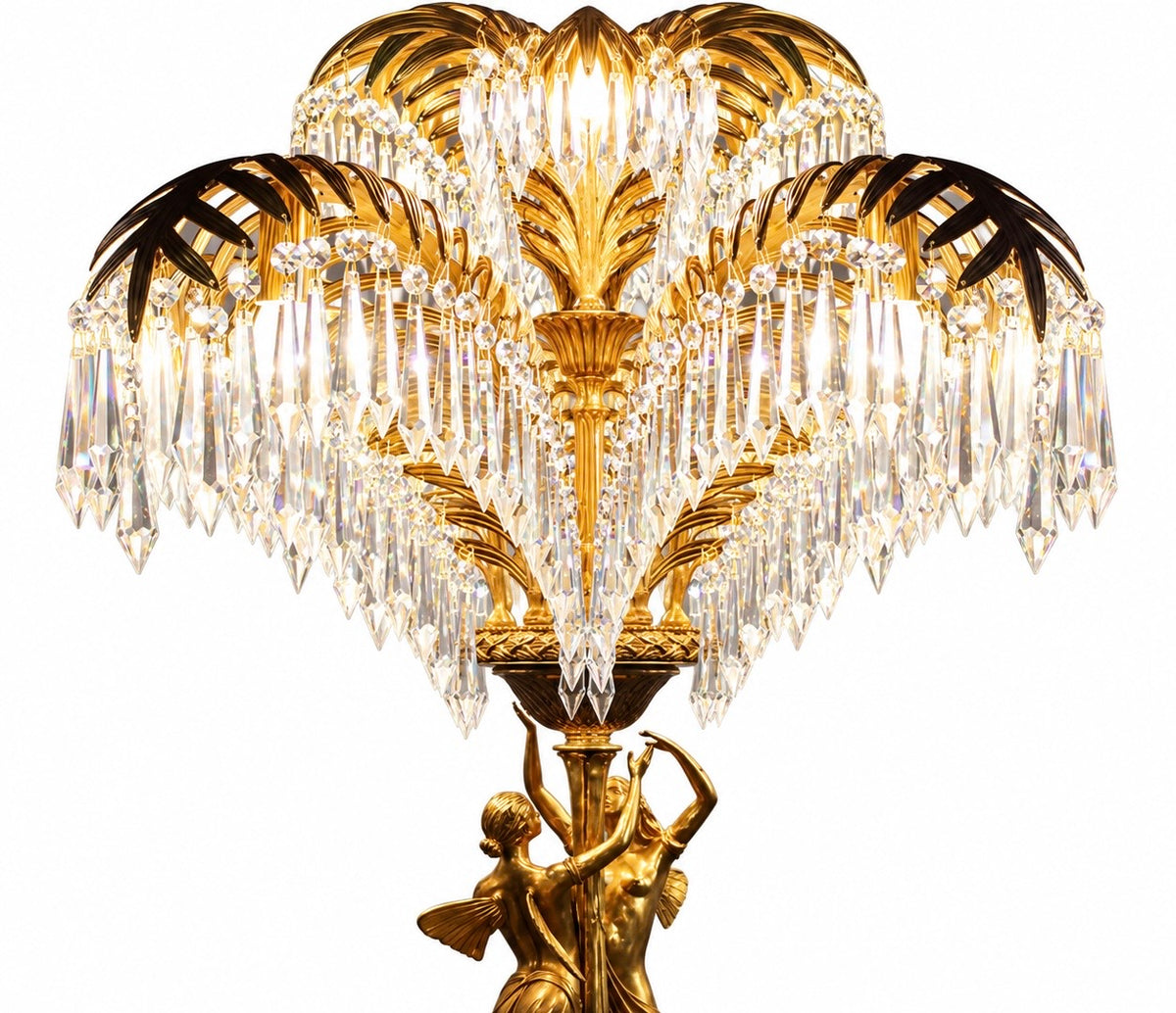 Fiorenza Gilded Crystal Table Lamp