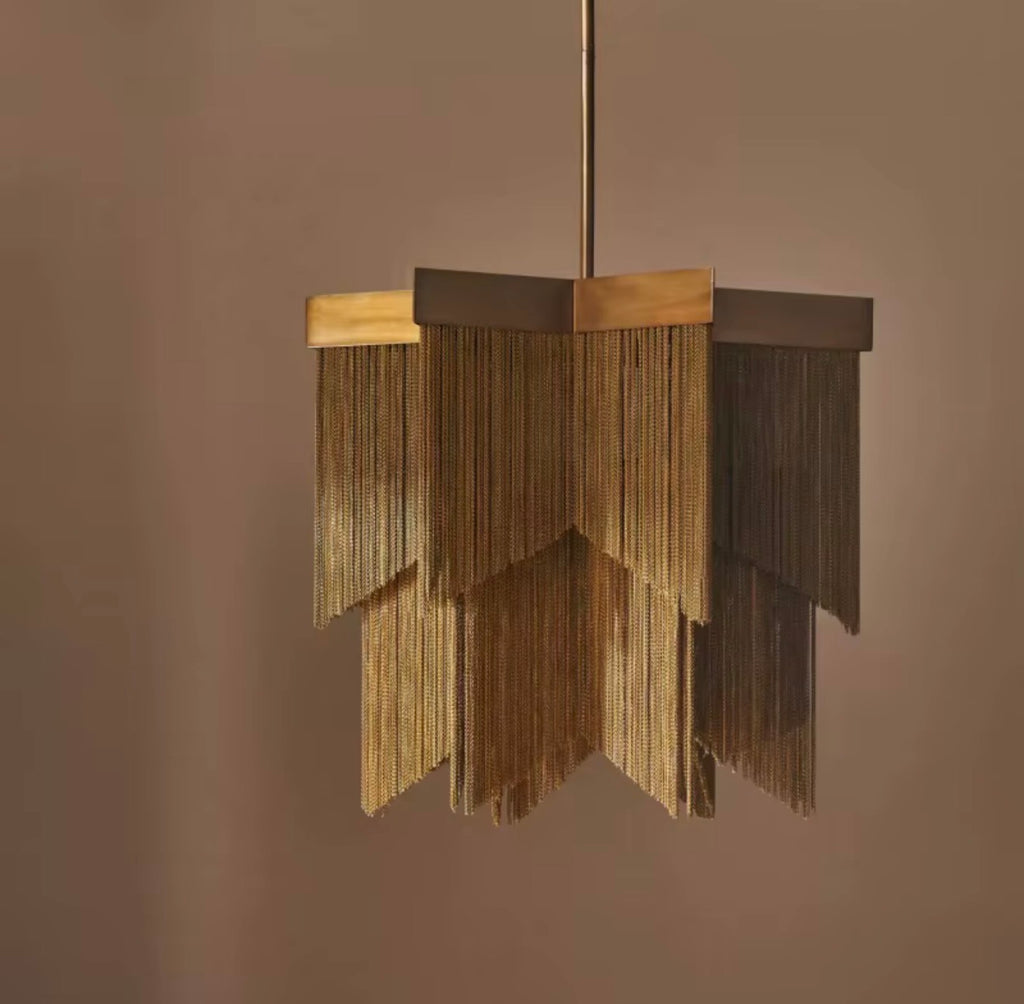 Golden Cascade Chandelier