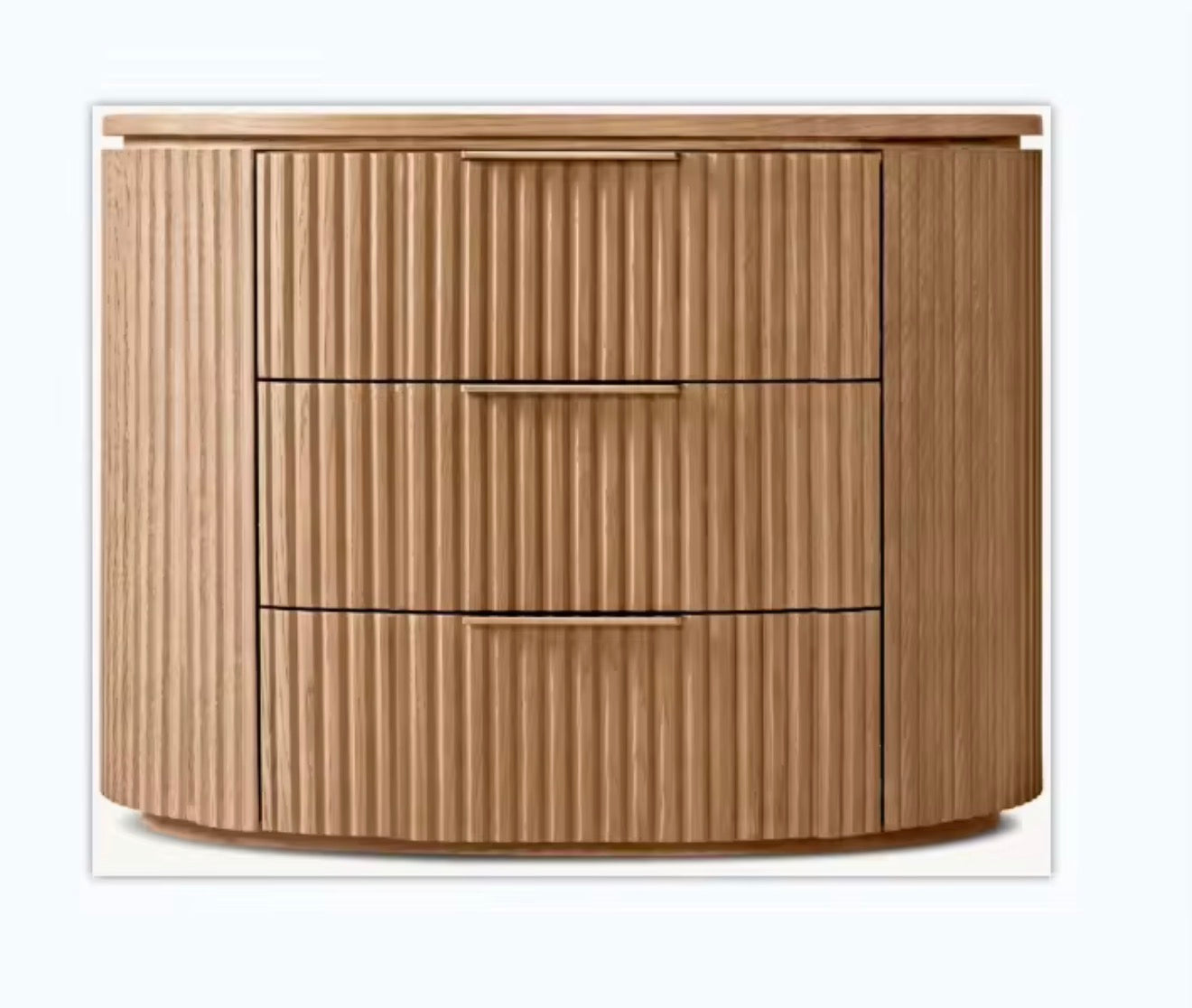 Casa Milano —   Siena Fluted Oak Set of 2